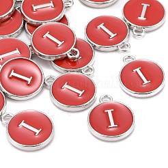 Emaille Charms aus platinierter Legierung&nbsp;LS-ENAM-S118-03I-P