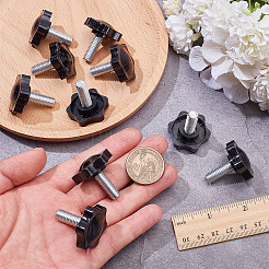 Griffmutter aus PP-Kunststoff und Messing mit Pflaumenblüte&nbsp;DIY-SP0007-11A