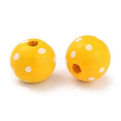 Perles en bois naturel teintes&nbsp;WOOD-O005-01B