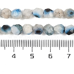 Brins de perles de pierre de glacierite de glace bleue naturelle&nbsp;G-B092-A01-01
