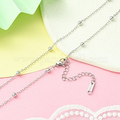 304 Edelstahl Satellitenkette Halskette für Männer und Frauen&nbsp;NJEW-YW0001-09