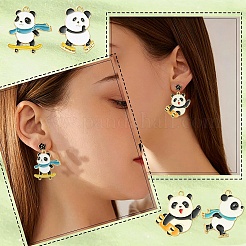 20 pièces 4 styles pendentifs en émail en alliage de placage de rack&nbsp;ENAM-YW0009-45