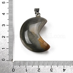 Anhänger aus natürlichem Picasso-Jaspis/polychromem Jaspis&nbsp;G-F820-02H