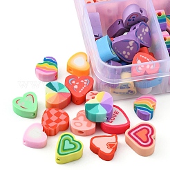 200pcs 10 Arten handgemachte Polymer-Ton-Perlen&nbsp;CLAY-FS0001-29