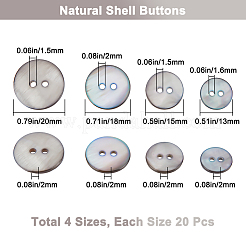 80 pz 4 stili bottoni in conchiglia&nbsp;FIND-BBC0015-95B
