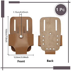Porta metro in pelle PU per cintura&nbsp;TOOL-WH0059-080B