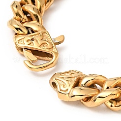 Kristall-Strass-Kaffeebohnen-Gliederkettenarmband&nbsp;BJEW-E009-01G