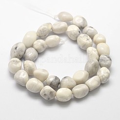 Natur howlite Nuggets Perlenstränge&nbsp;G-L288-08