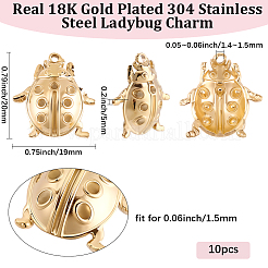 10 colgante de acero inoxidable 304 con rhinestone&nbsp;STAS-BBC0009-28