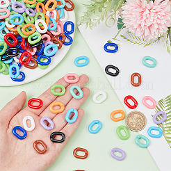 330pcs 11 Farben Acrylverbindungsringe&nbsp;SACR-PH0001-05