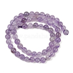 Natürlichen Amethyst Perlen Stränge&nbsp;G-M445-6mm-01C