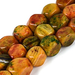 Naturelles multicolores perles d'agate brins&nbsp;G-Q606-75