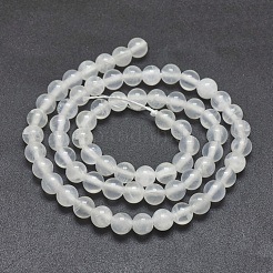 Brins de perles de sélénite naturelles&nbsp;X-G-G792-24B