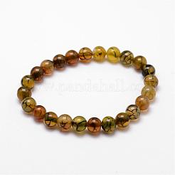 Natürliche und synthetische Armbänder Edelstein Perlen Stretch&nbsp;BJEW-K127-01-M