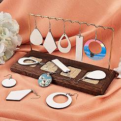 6 juego de 6 estilos para hacer pendientes en blanco por sublimación diy.&nbsp;DIY-SZ0007-74