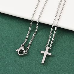 Collane con ciondolo in acciaio inossidabile 304 anti-ossidazione&nbsp;NJEW-E141-42P