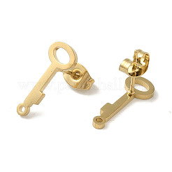 Placcatura ionica (ip) 304 acciaio inossidabile orecchini a perno&nbsp;STAS-I206-77G