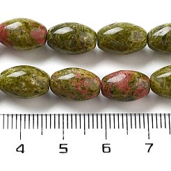 Natur Unakit Perlen Stränge&nbsp;G-B106-B26-01