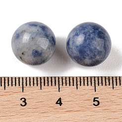 Perles de sphère sans trou en jaspe bleu naturel&nbsp;G-K353-04B-14