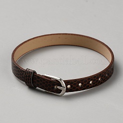 Flache PU-Kunstlederarmbänder für Frauen und Männer&nbsp;BJEW-WH20008-03A