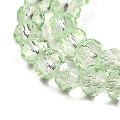 Brins de perles de verre de peinture de cuisson transparente&nbsp;DGLA-A034-T6mm-D10