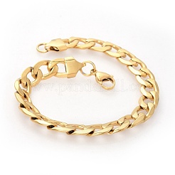 Panzerkettenarmbänder aus 304er Edelstahl für Herren&nbsp;BJEW-G618-02G
