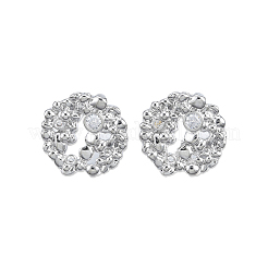 Klare Zirkonia-Blume-Ohrstecker&nbsp;EJEW-N012-48P
