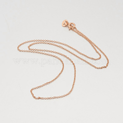 Argent sterling colliers de chaîne rolo&nbsp;X-STER-M086-21B