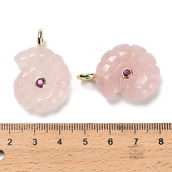 Pendentifs de quartz rose naturel&nbsp;G-A287-01G-07