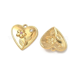 Pendentifs en strass en acier inoxydable 304&nbsp;STAS-L308-09G