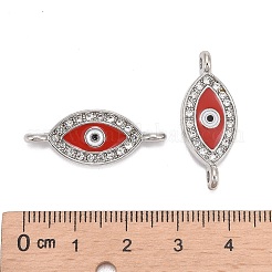 Connettori per collegamenti in lega di strass&nbsp;LS-ALRI-H249-26x10x2mm-PM
