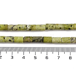 Natürliche gelbe türkisfarbene (Jaspis) Perlenstränge&nbsp;G-C128-A09-01