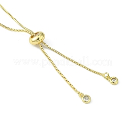 Gestellplattierung Messingkastenkette Schieberarmbänder&nbsp;MAK-YW0001-04G