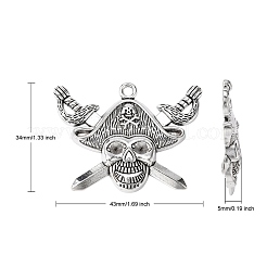 Pendente in lega stile tibetano&nbsp;LS-TIBEP-3293-AS-LF