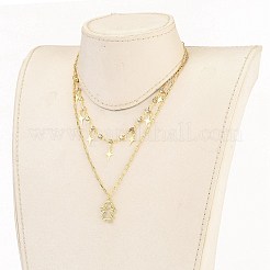 Ensembles de colliers à pendentif étoile et fille&nbsp;NJEW-JN03137-04