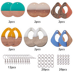 6 Paar DIY-Sets zum Herstellen baumelnder Ohrringe&nbsp;DIY-SC0007-05