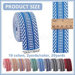 20 Yard 10-Farben-Polyesterband&nbsp;OCOR-NB0002-47