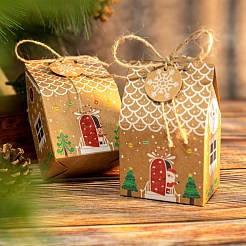 Weihnachtsthema geschenk süßigkeiten papierboxen&nbsp;CON-H014-01