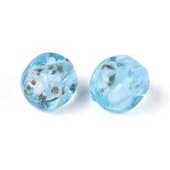 Perles vernissées de sable d'or manuelles &nbsp;LAMP-T021-32B