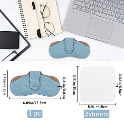 Estuche de gafas de cuero pu&nbsp;AJEW-CN0006-42B