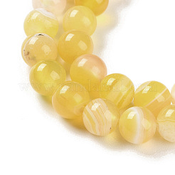 Chapelets de perles en agate à rayures naturelles/agates à bandes&nbsp;G-Z060-A01-B20