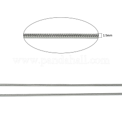 Catene a serpente rotonde in acciaio inossidabile 304 anti-appannamento&nbsp;CHS-K007-06C
