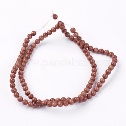 Goldstone Perle Stränge&nbsp;G-R193-04-4mm