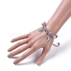 I braccialetti europei in ottone&nbsp;BJEW-JB04970-04