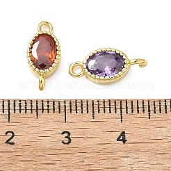 Verbindungsanhänger aus Messing mit kubischem Zirkonia-Pavé&nbsp;KK-L264-06G