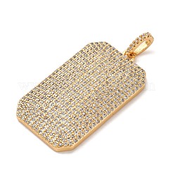 Colgante micropavé cubic zirconia de latón&nbsp;KK-U076-03G-01