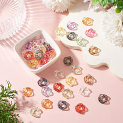 Perles acryliques transparentes aux UV plaquées&nbsp;FIND-TAC0035-51A