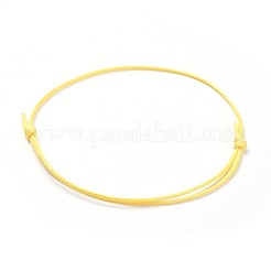 Fabrication de bracelet en corde de polyester ciré coréen écologiques&nbsp;BJEW-JB04256-07