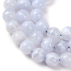 Naturali pizzo blu agata perline fili&nbsp;G-F222-30-10mm-01A