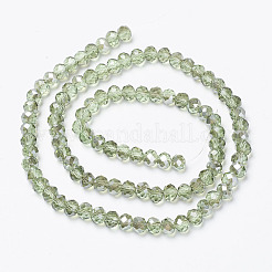 Placcare trasparente perle di vetro fili&nbsp;EGLA-A034-T3mm-E10